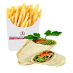 Chips & Salad Inside Wraps